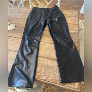 Veronica Beard Carly vegan leather kick flare jeans. 27. Like new